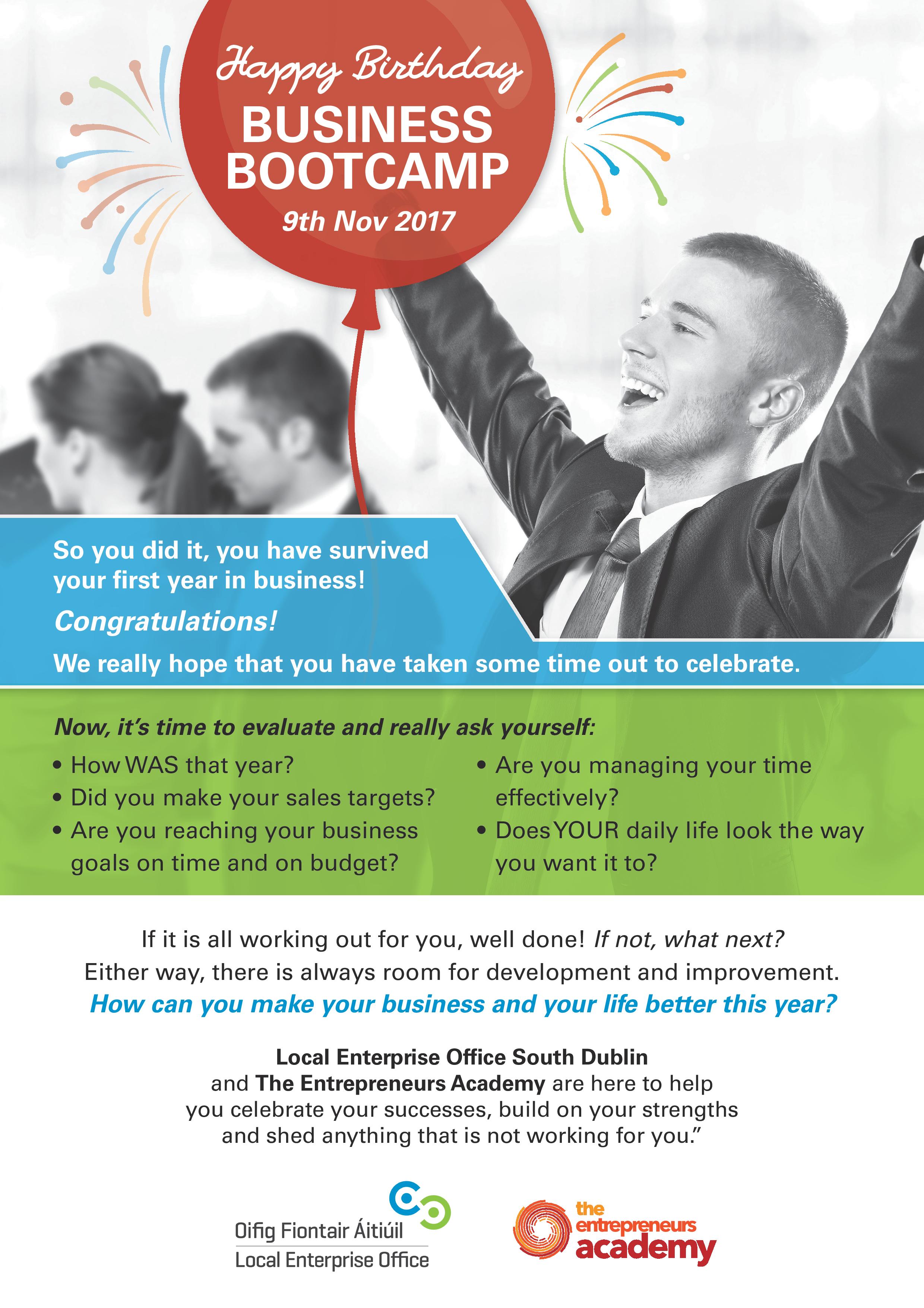 Happy Birthday Business Boot Camp